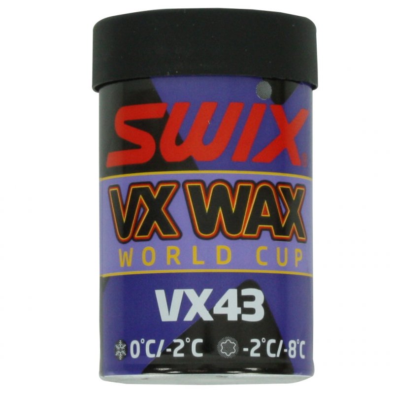 SWIX VX43 High Fluor Hard Wax 45g /violet (0 -2°)