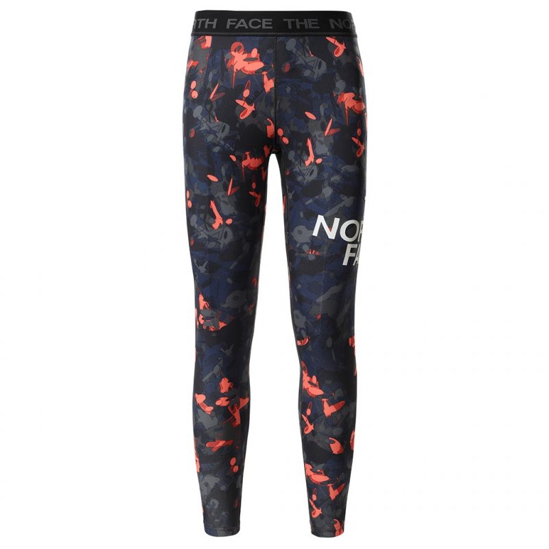 THE NORTH FACE W Flex Mid Rise Tight /emberglow orange scattershot motif