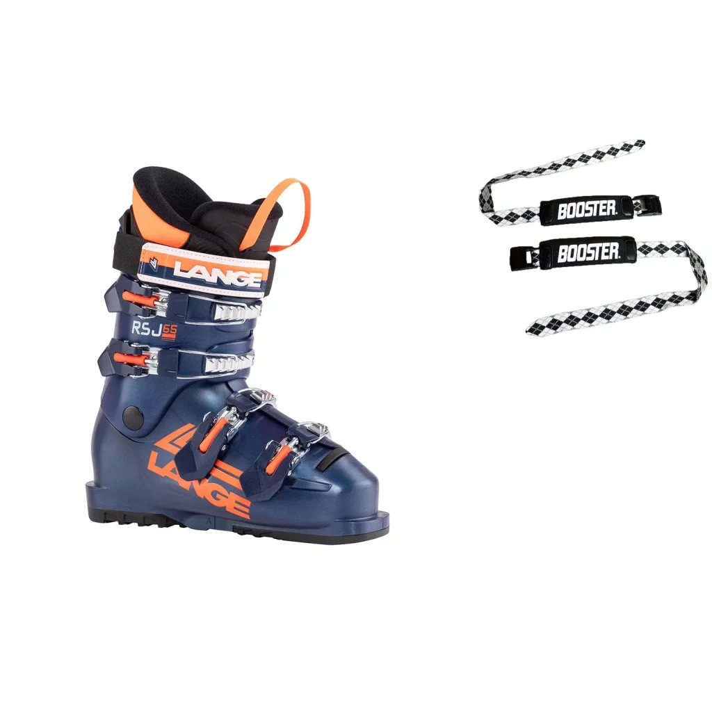 LANGE RSJ 65 /legend bleu + BOOSTER Ski Strap Medium /noir