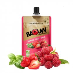 Acheter BAOUW Purée Bio 90g /framboise fraise basilic