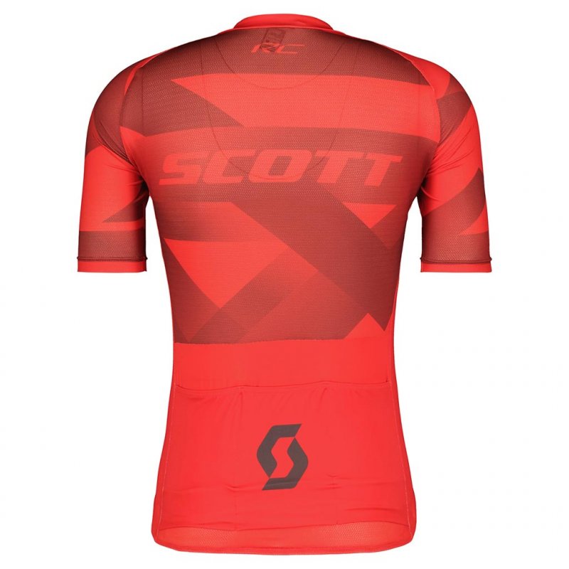 SCOTT Rc Premium Climber Ss Shirt /fiery rouge foncé gris