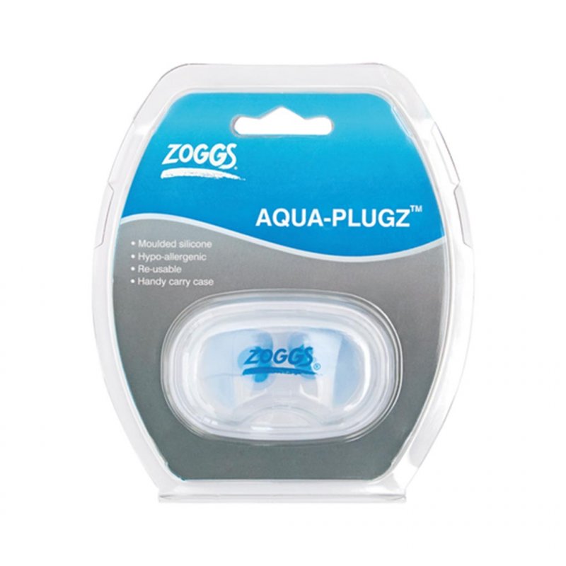 ZOGGS Aqua Plugz Bouchon Oreilles /transparent bleu