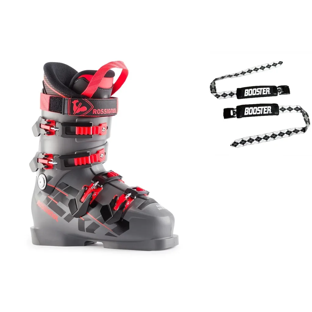 ROSSIGNOL Hero Wc 70 Sc /meteor grey + BOOSTER Ski Strap Medium /black