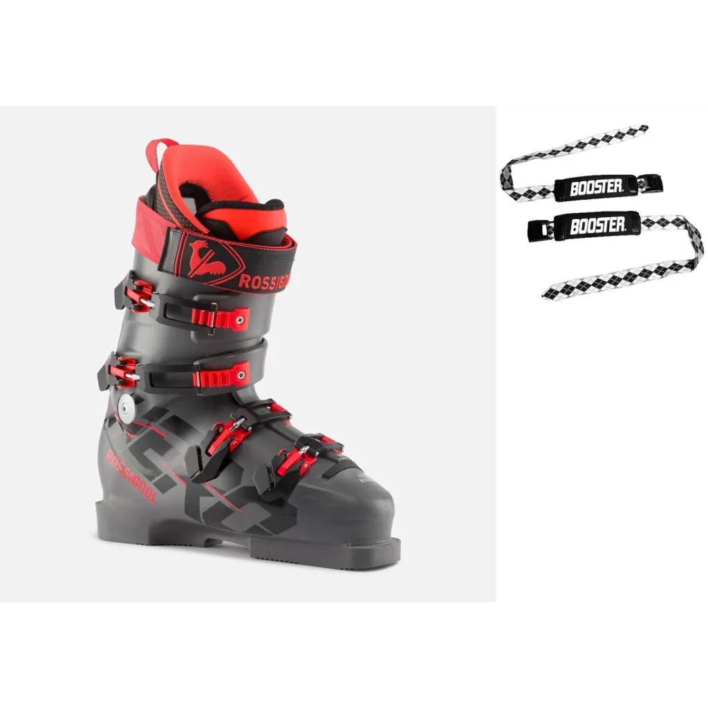ROSSIGNOL Hero World Cup Z Soft+ /meteor grey + BOOSTER Ski Strap Medium /black