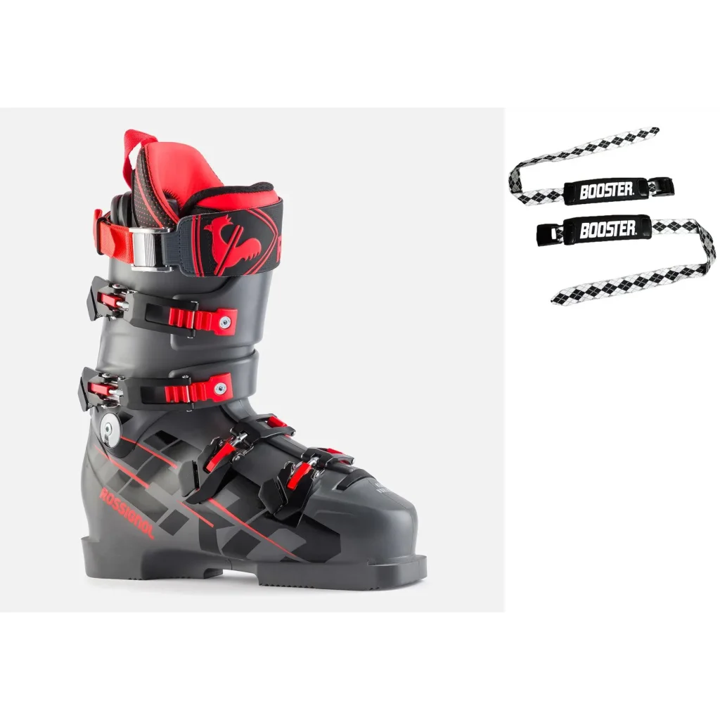 ROSSIGNOL Hero World Cup ZC /meteor grey + BOOSTER Ski Strap Medium /black