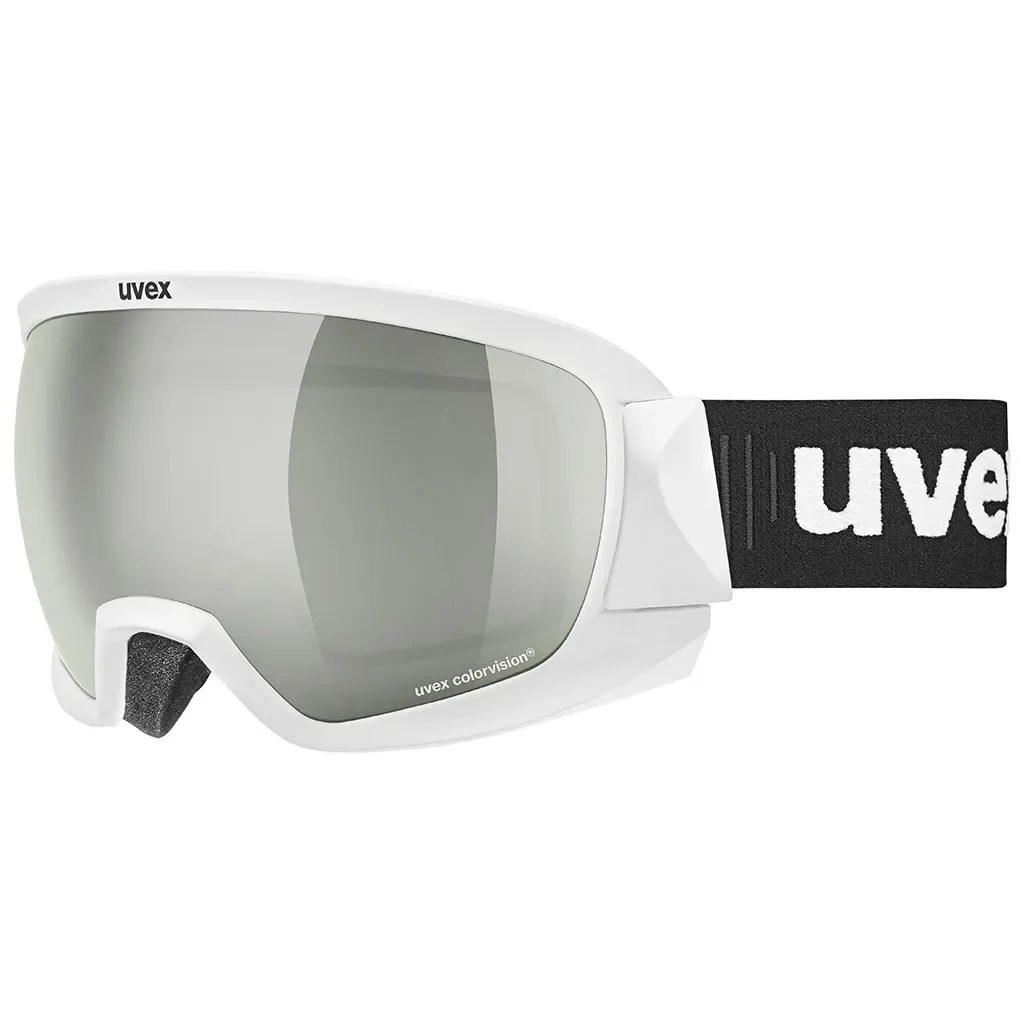 UVEX Contest CV Race cat 2 /blanc mat /mirror argent colorvision® vert