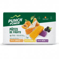 Acheter PUNCH POWER Pâtes de Fruits Multipack De 6 /abricot mûre poire