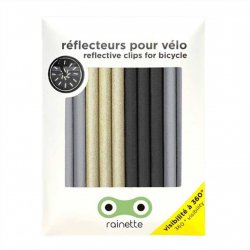 Acheter RAINETTE Reflecteur Pour Rayon De Vélo 12 Pièces /argent or noir