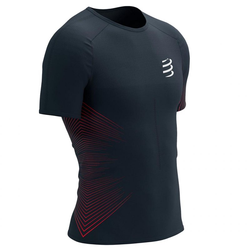 COMPRESSPORT Performance Ss Tshirt /salute high risk rouge