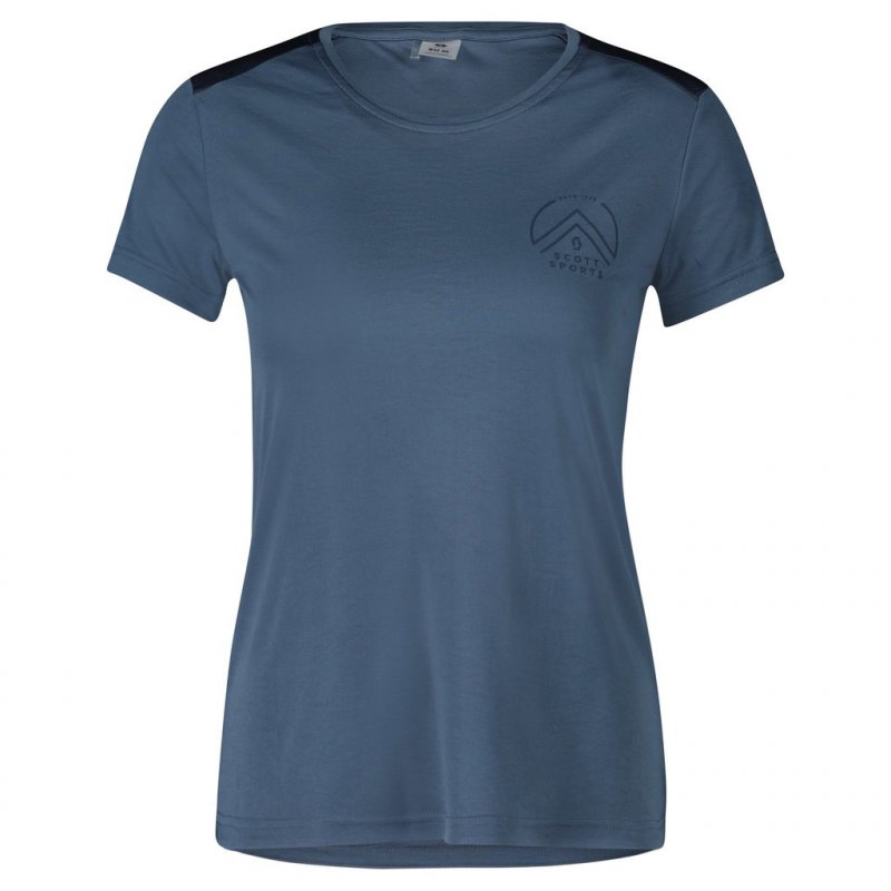 SCOTT Shirt Endurance Tech s/s women /metal bleu bleu marine