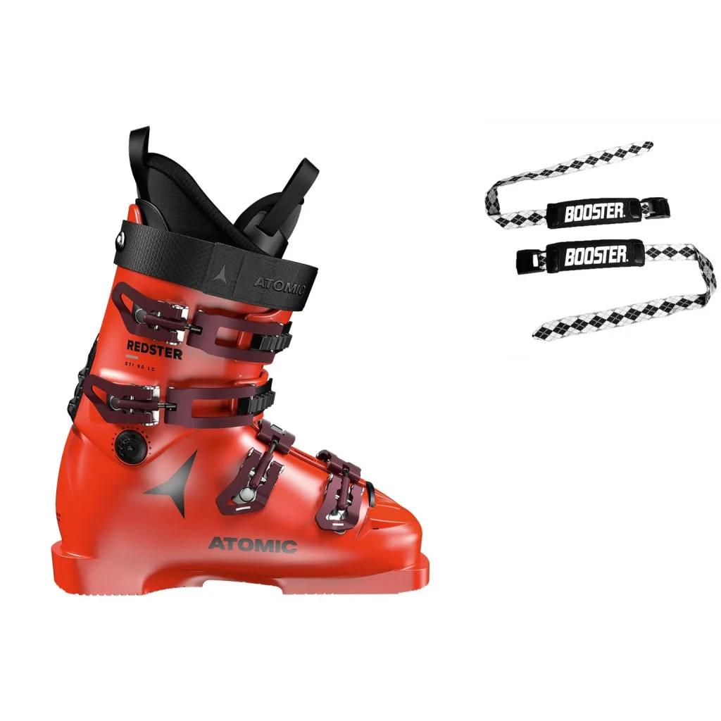 ATOMIC Redster Sti 90 Lc /red + BOOSTER Ski Strap Medium /black