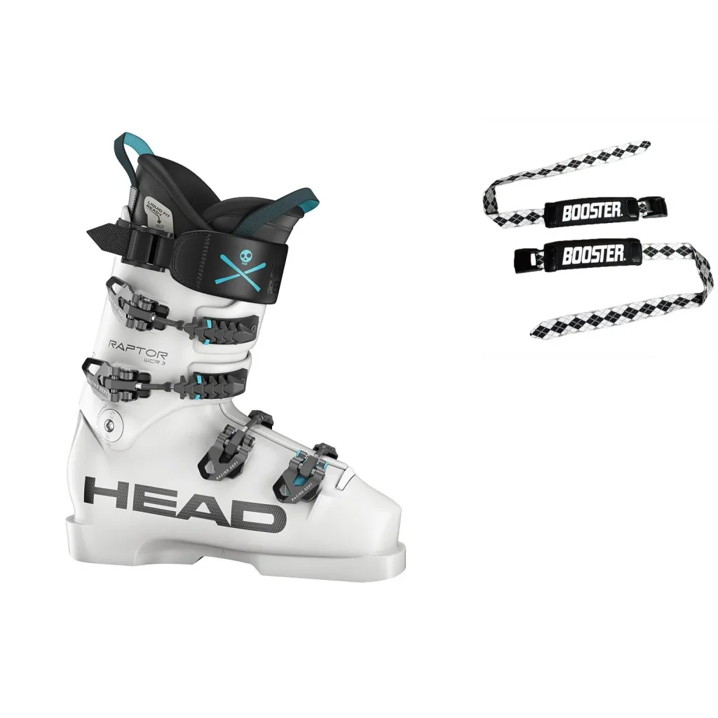 HEAD Raptor Wcr 3 /white + BOOSTER Ski Strap Medium /black