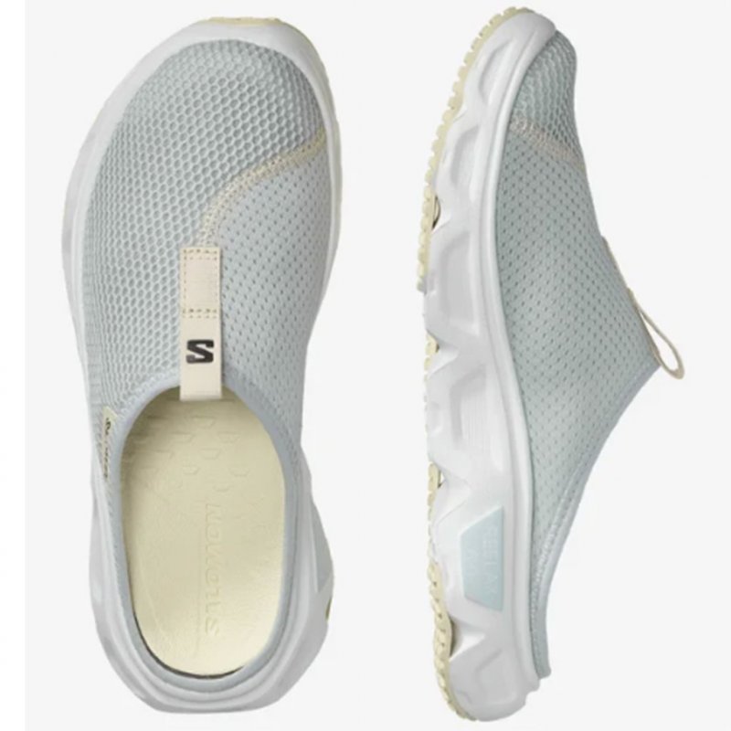 SALOMON Reelax Slide 6.0 W /pearl bleu blanc bleached sand 2024 Running  Chaussures Recupération femme