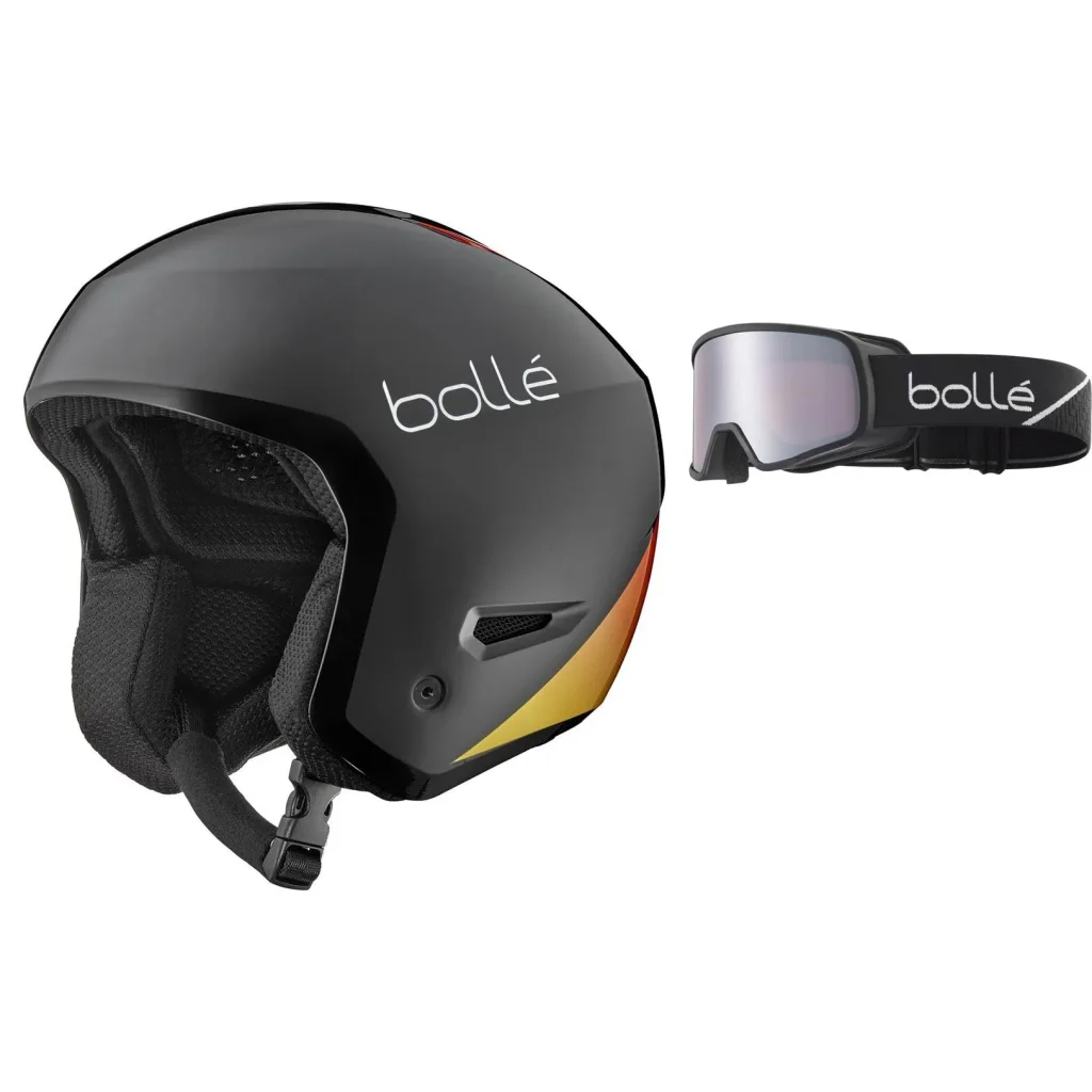 BOLLE Medalist Youth /black fire shiny + BOLLE Nevada Jr cat 2 /race black matte vermillon gun /Cat 2