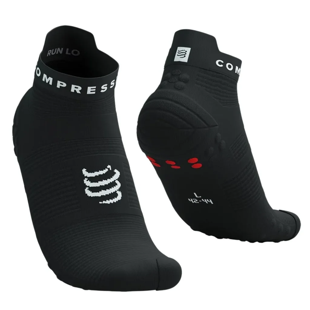 COMPRESSPORT Pro Racing Socks V4.0 Run Low /noir blanc