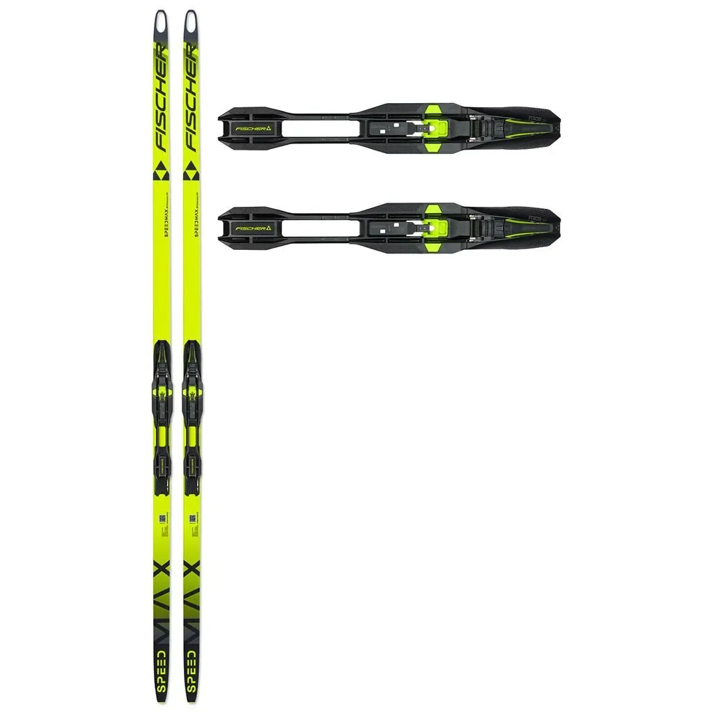FISCHER Speedmax 80 Skate Plus 610 Medium + FISCHER Xc Binding Race Skate IFP /noir fluo jaune