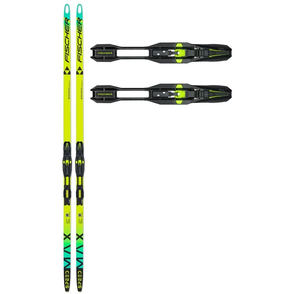 FISCHER Speedmax 90 Skate Plus 610 Medium /black yellow + FISCHER Xc Binding Race Skate IFP /Black Neon Yellow