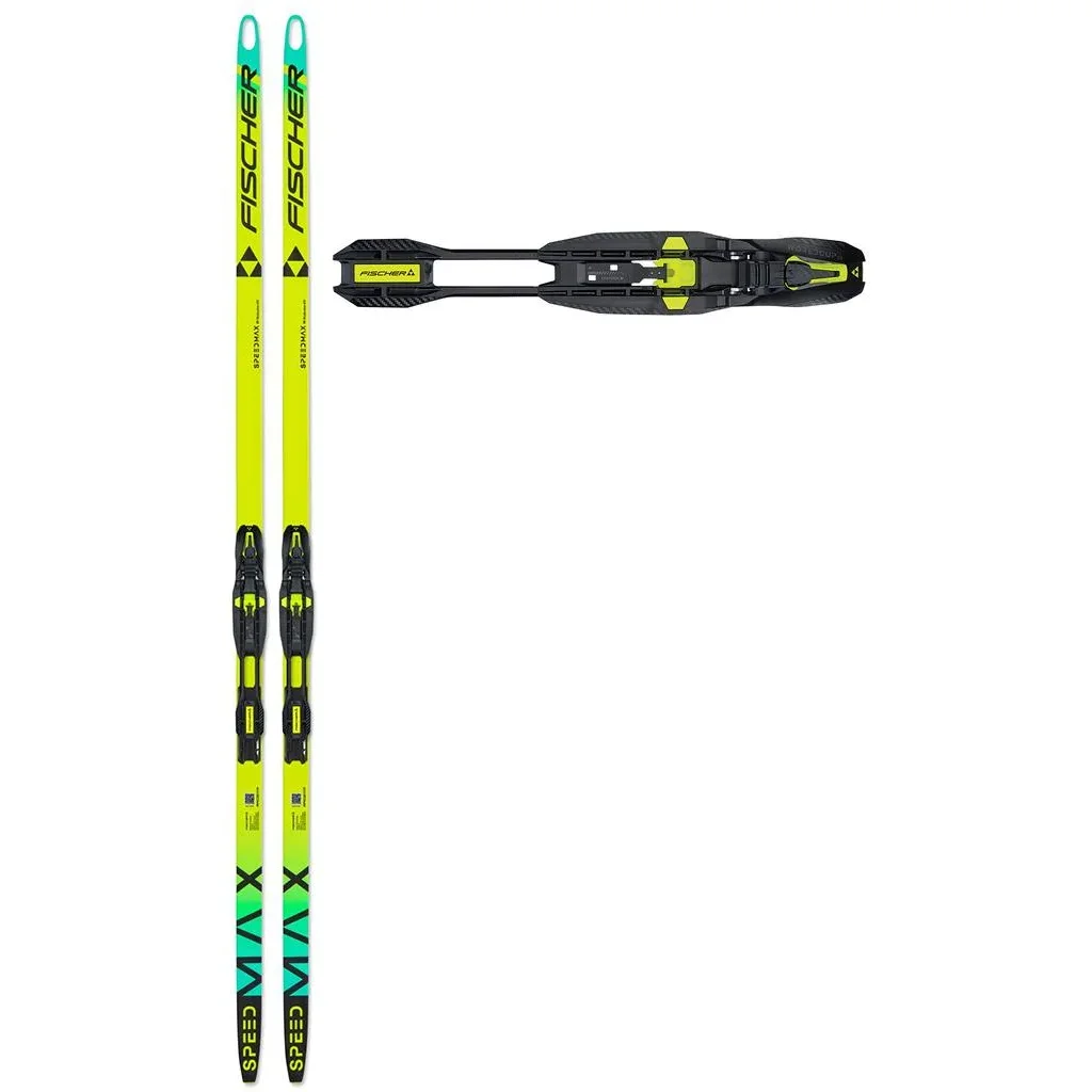 FISCHER Speedmax 90 Skate Plus 610 Medium /noir jaune + FISCHER Xc Binding World Cup Skate Ifp /noir fluo jaune