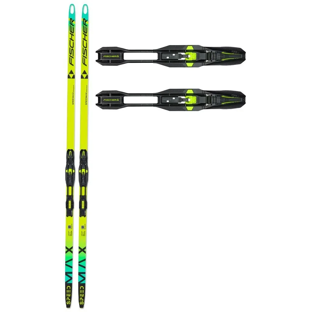 FISCHER Speedmax 90 Skate Plus 610 X-Stiff /black yellow + FISCHER Xc Binding Race Skate IFP /Black Neon Yellow