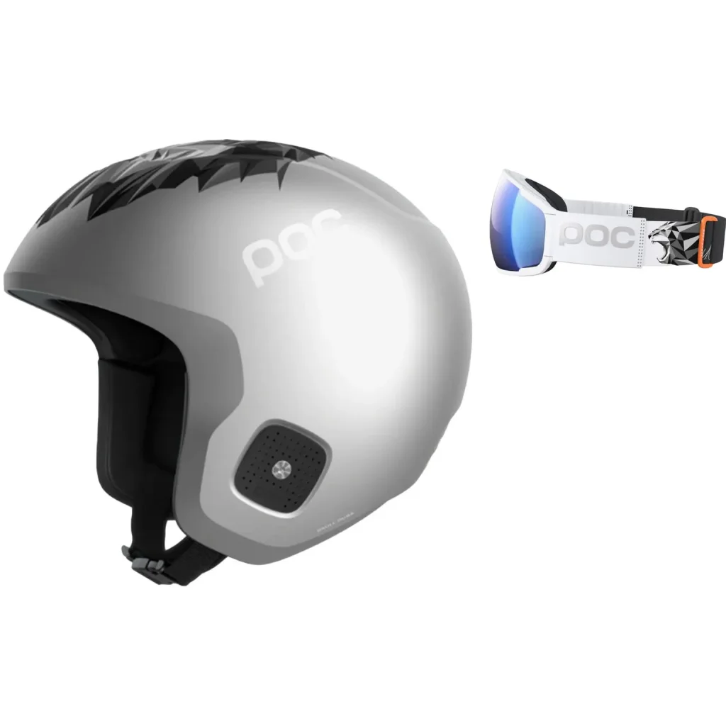 POC Skull Dura Marco Odermatt Ed Junior /argentine silver + POC Zonula Race Marco Odermatt Ed. cat 2 /hydrogen white uranium black partly sunny blue