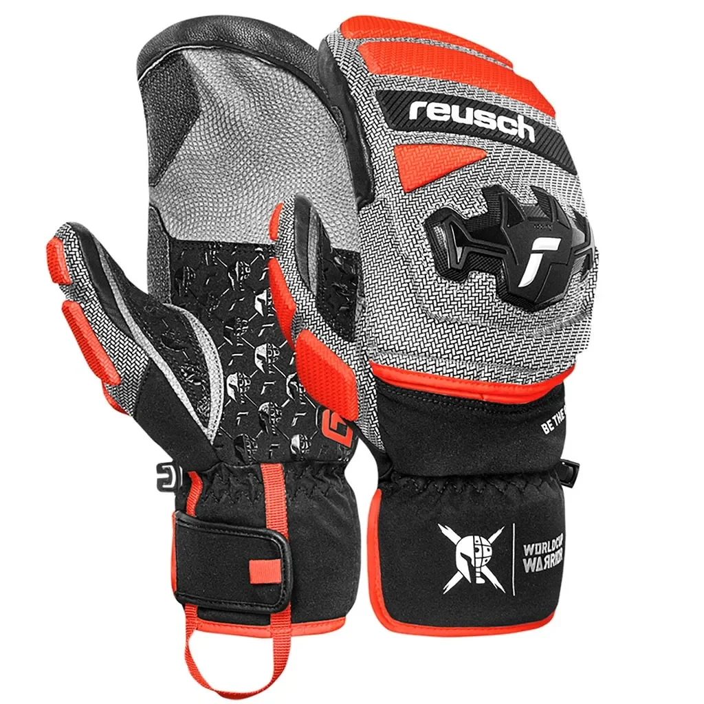 REUSCH Worldcup Warrior Gs Mitten /black silver fluo red