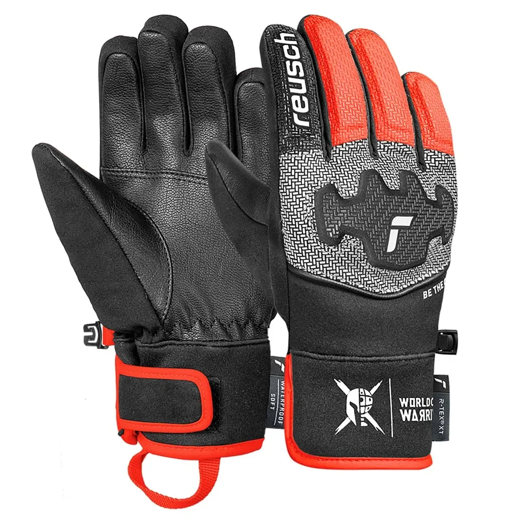 REUSCH Worldcup Warrior Prime R-Tex Xt Junior /black silver fluo red