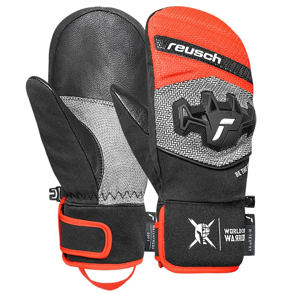REUSCH Worldcup Warrior R-Tex Xt Junior Mitten /black silver fluo red