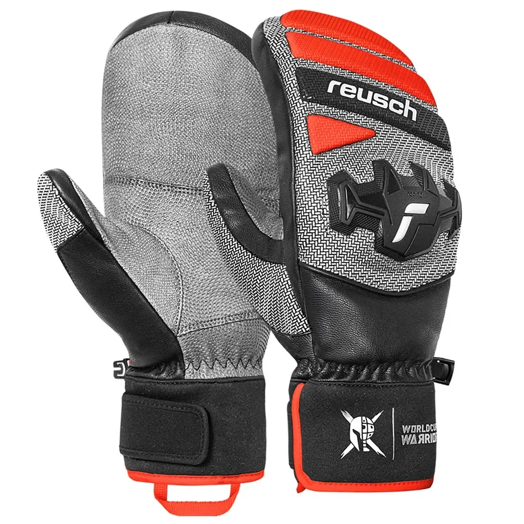 REUSCH Worldcup Warrior Team Mitten /black silver fluo red