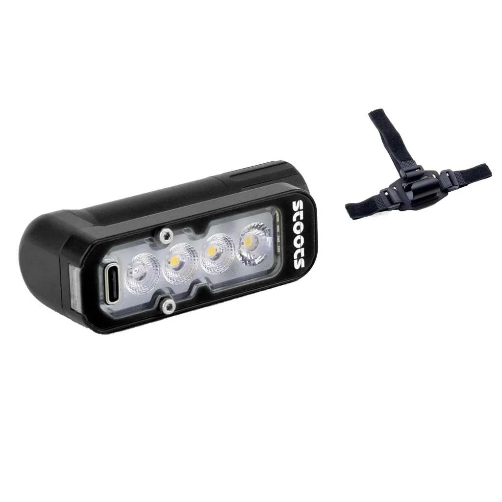 STOOTS Lampe Frontale Hekla 3 + STOOTS Support Casque Vélo EasyLock 18