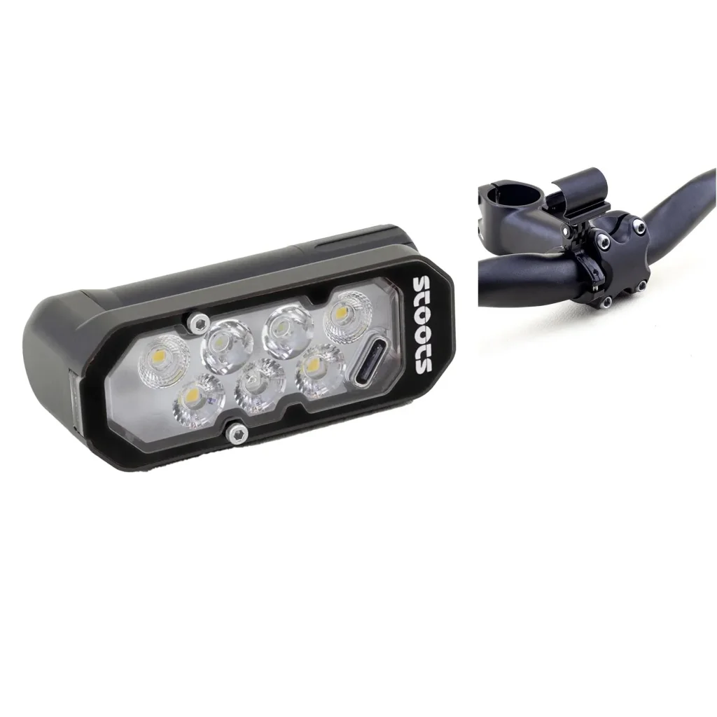 STOOTS Lampe Frontale Kiska 3 + STOOTS Support Tube/vélo pour easylock 18