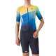 CASTELLI Free Sanremo 3 Suit Short Sleeve /belgian bleu multicolor vivid orange