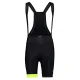 CMP Man Bib Short /nero jaune fluo