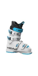 HEAD Raptor 60 Jr /white + BOOSTER Ski Strap Medium /neon pink