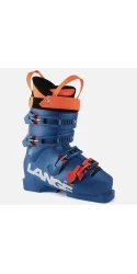 LANGE RS 90 SC /vibrant bleu + BOOSTER Ski Strap Medium /fluo rose