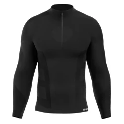IRON-IC T-shirt LS1/2 Zip IRN 4.1 I-Soft /black - IRON-IC