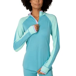 KARI TRAA Mila Half Zip /Blue Lagoon - KARI-TRAA
