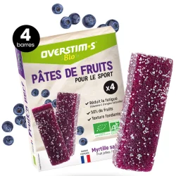 OVERSTIMS Pâte De Fruits Bio /myrtille