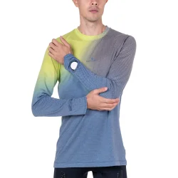 RONHILL Tech Golden Hour L/s tee /glacier merge - RONHILL