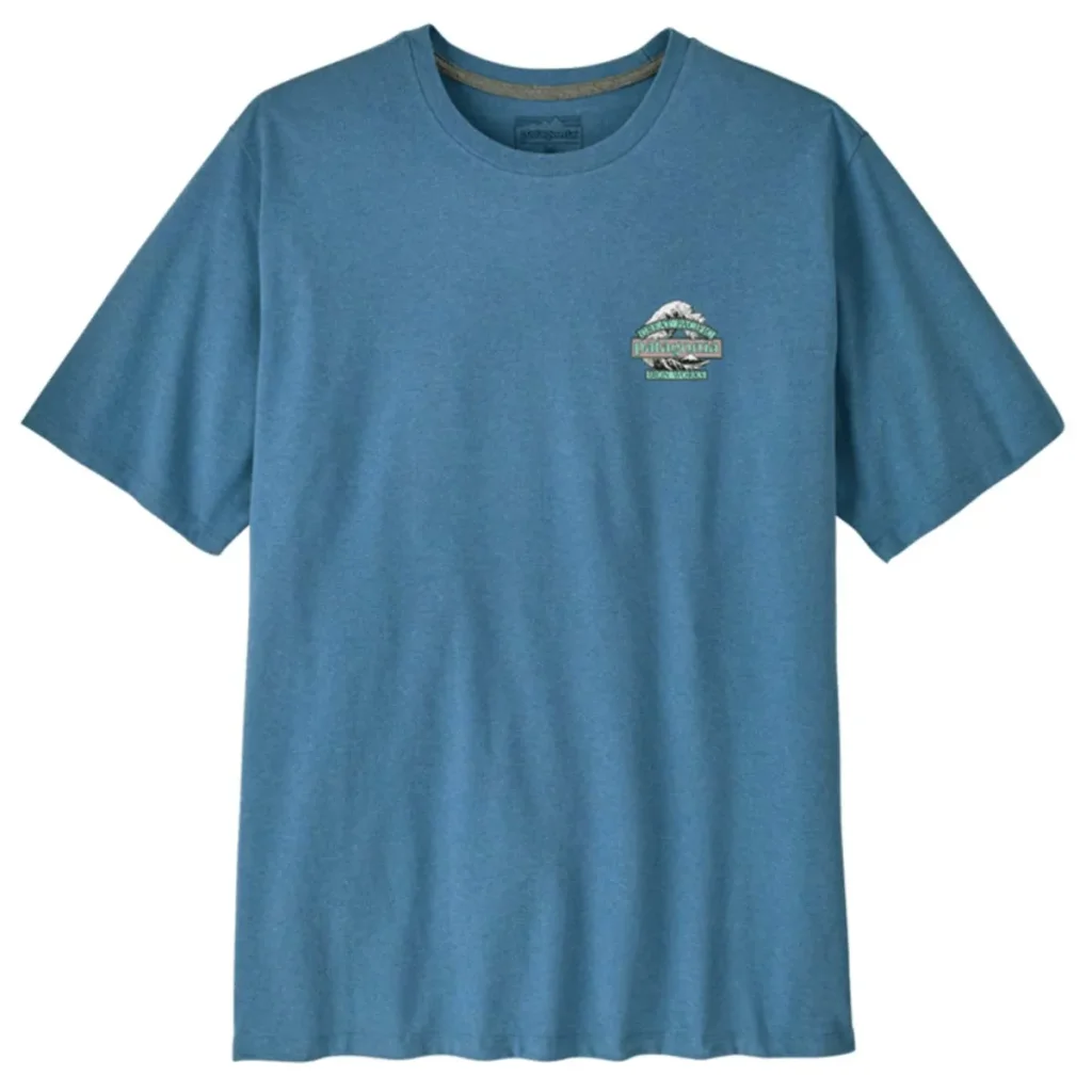 PATAGONIA Great Waves Responsibili-Tee /shore bleu