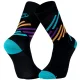 BV SPORT Socquette Light Run Haute Miami /noir turquoise