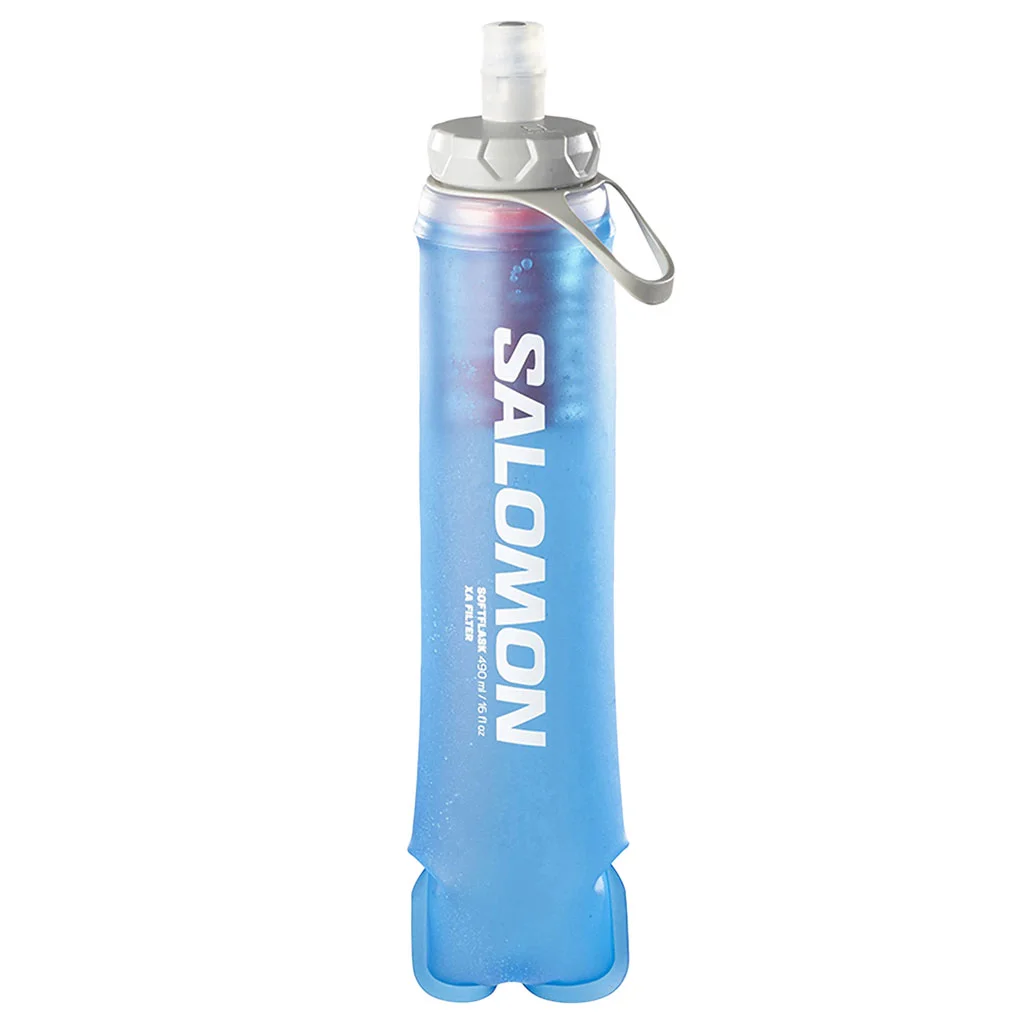 SALOMON Softflask XA Filter 490ml /transparent bleu